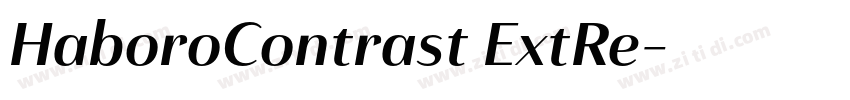 HaboroContrast ExtRe字体转换